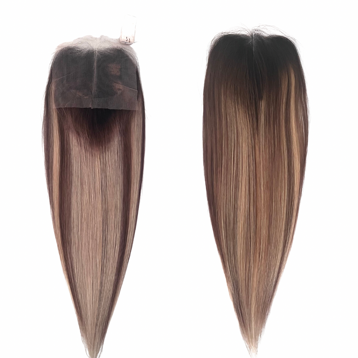 Closure HD 5x5 - Lisse méché #2/613 - 18 Pouces - Raw Hair 100% Naturel