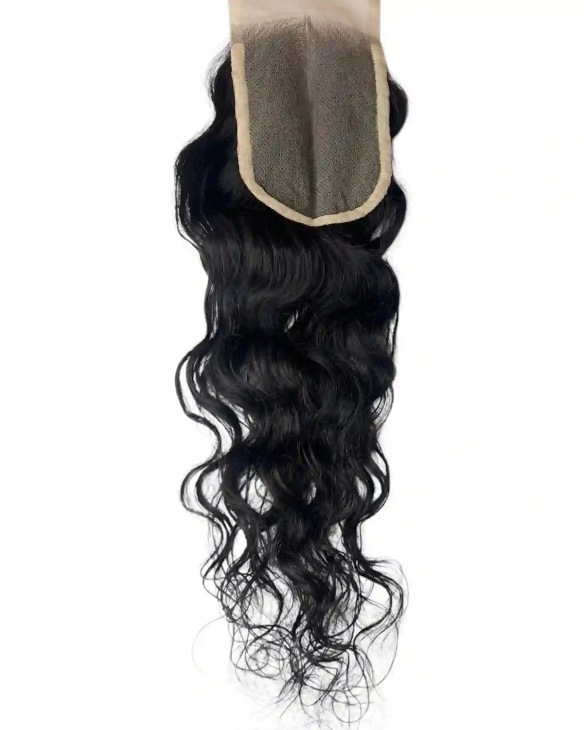 Closure HD 5x5 bouclée brun foncé #1B 18 pouces Cheveux bruts 100% naturels. Boucles définies, longueur glamour, polyvalence optimale. Durée 3-5 ans. France.