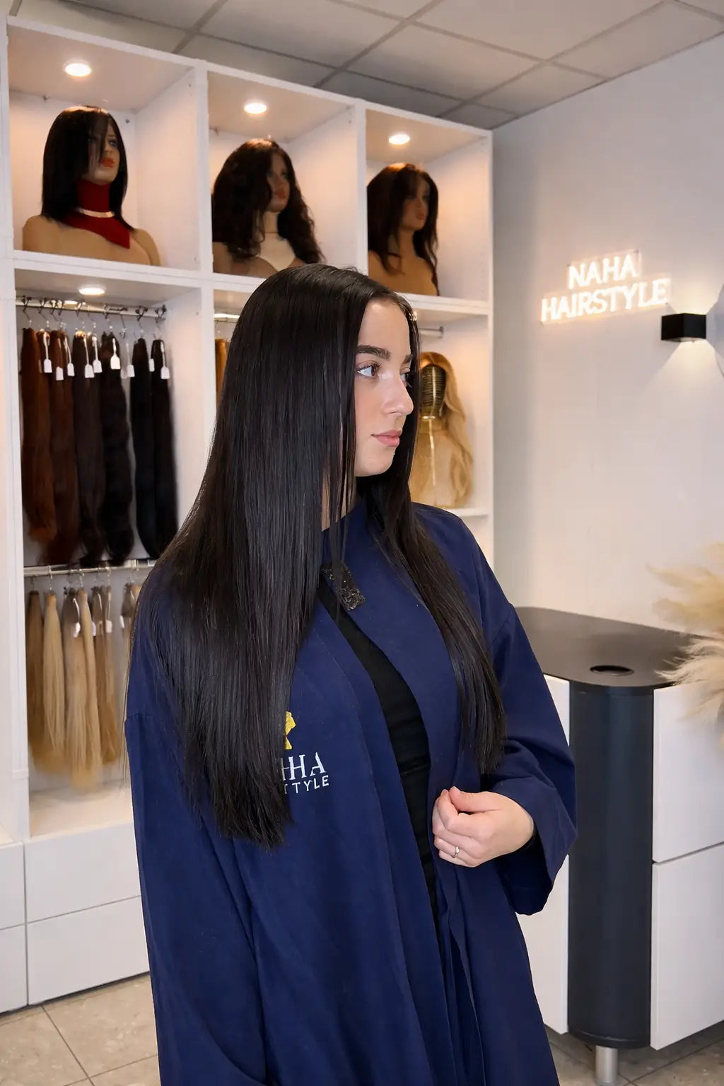 Extensions Raw Hair Lisses Brun Foncé #1B - Luxe Naturel -Nahahair